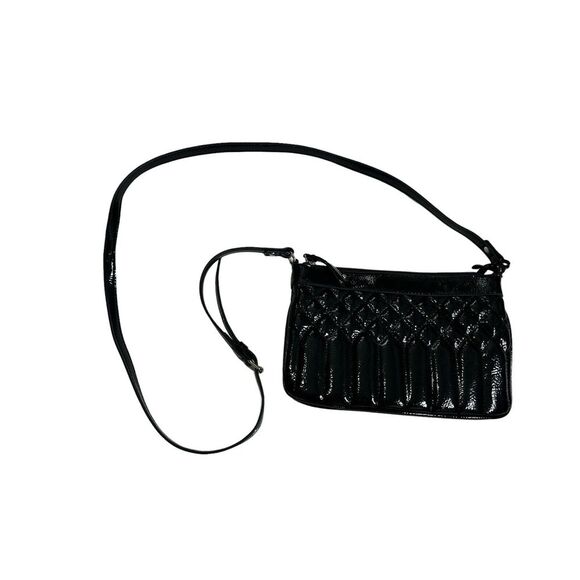 Nine West Handbags - Nine‎ West Small Black Shiny Quilted Crossbody Bag NEW
